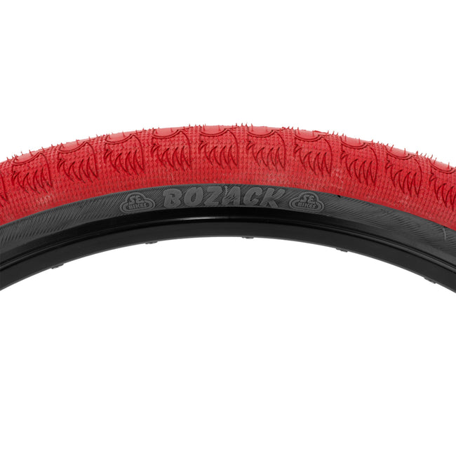 SE Bikes Bozack BMX Tire-Wire-24x2.40&quot;-Red/Black - 1