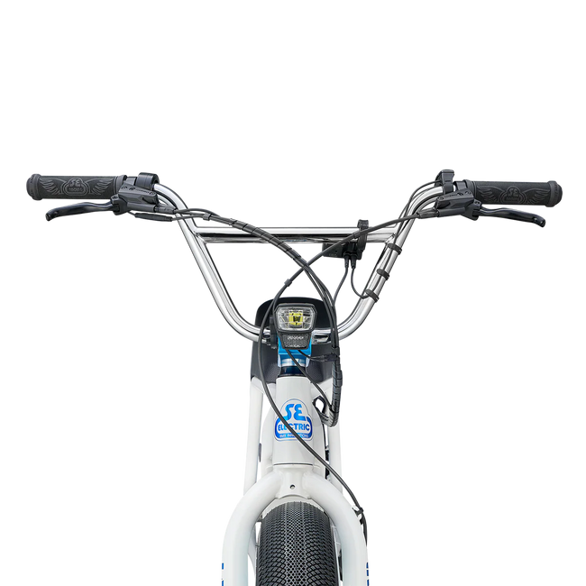 SE Bikes Electric Boogaloo 24" E-Bike-White Lightning - 5