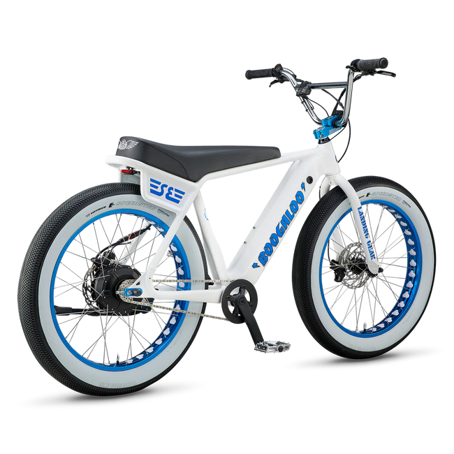 SE Bikes Electric Boogaloo 24" E-Bike-White Lightning - 2