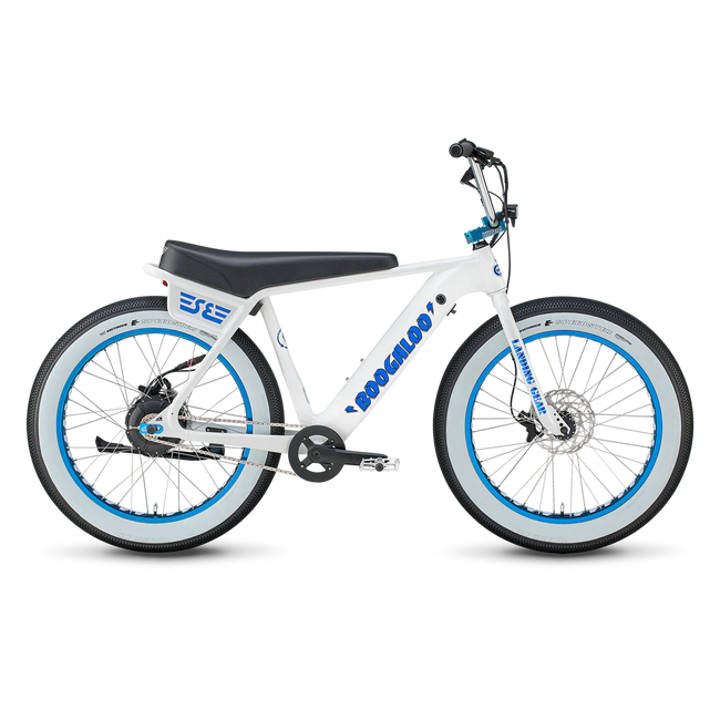 SE Bikes Electric Boogaloo 24" E-Bike-White Lightning - 1
