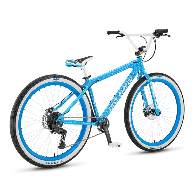 SE Bikes Fast Ripper 29" BMX Freestyle Bike-Blue Crackle - 2