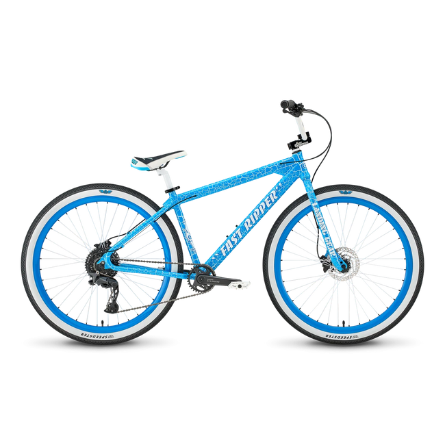 SE Bikes Fast Ripper 29" BMX Freestyle Bike-Blue Crackle - 1