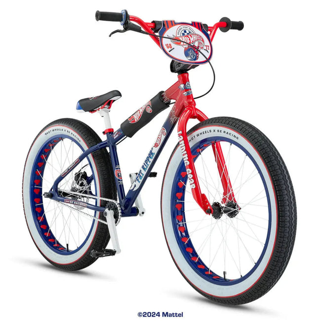 SE Bikes Hot Wheels Fat Ripper 26inch BMX Freestyle Bike-Blazin' Blue ...