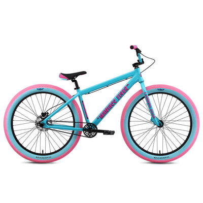 SE Bikes Maniacc Flyer 27.5+" BMX Freestyle Bike-Aqua Bubblegum