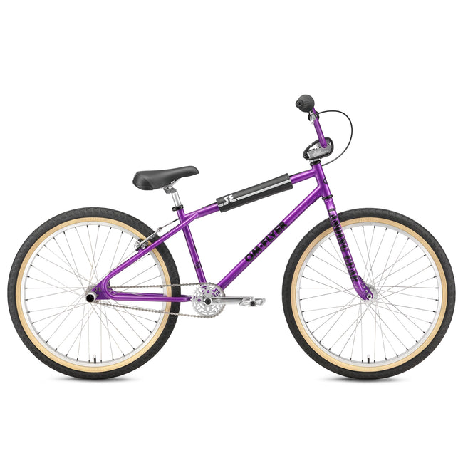 SE Bikes OM Flyer 26" BMX Freestyle Bike-Purple Nurple - 1