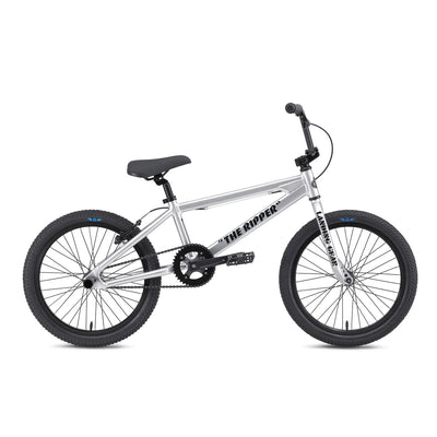 SE Bikes Ripper 20" BMX Freestyle Bike-Iced Out Silver