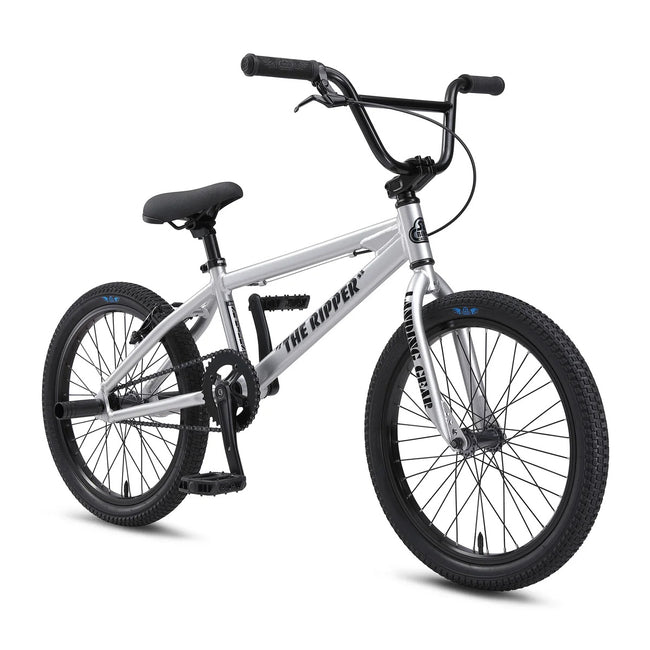 SE Bikes Ripper 20" BMX Freestyle Bike-Iced Out Silver - 3