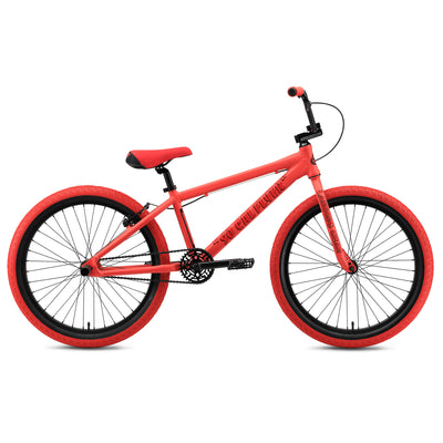 SE Bikes So Cal Flyer 24" BMX Freestyle Bike-Matte Red