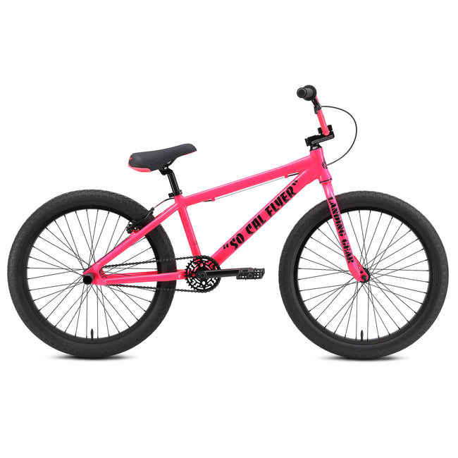 SE Bikes So Cal Flyer 24&quot; BMX Freestyle Bike-Neon Pink - 1