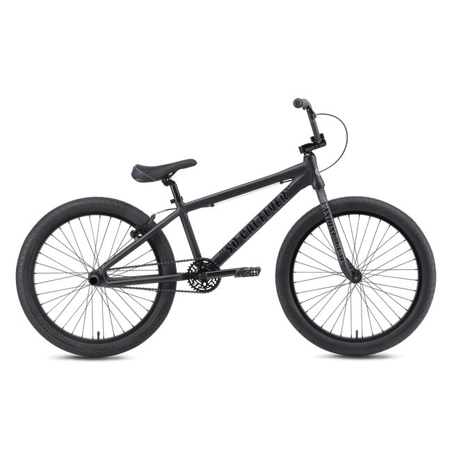 SE Bikes So Cal Flyer 24" BMX Freestyle Bike-Matte Black - 1