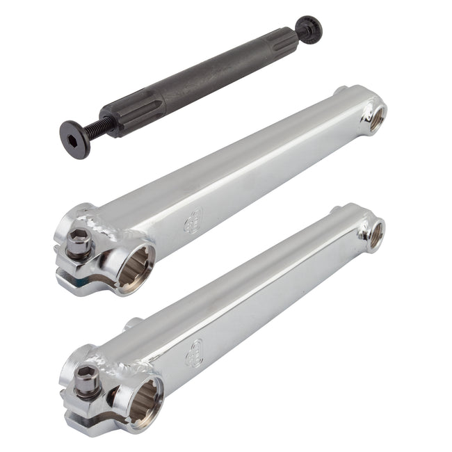 SE Bikes V-Ridge Series 3-Piece BMX Crankset - 3
