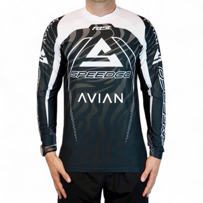 SpeedCo/Avian BMX Rider Jersey-Black/Grey