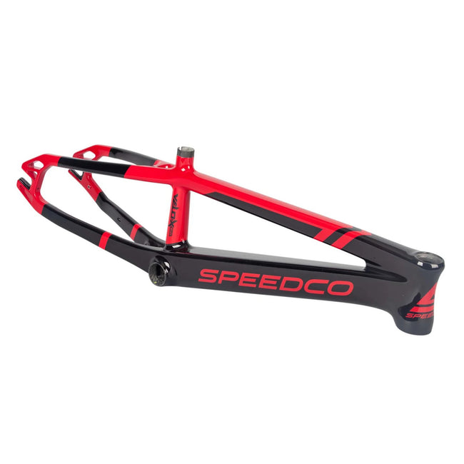 speedworxx rennrad SpeedCo Velox Evo Carbon BMX Race Frame-Gloss Red, Pro XL