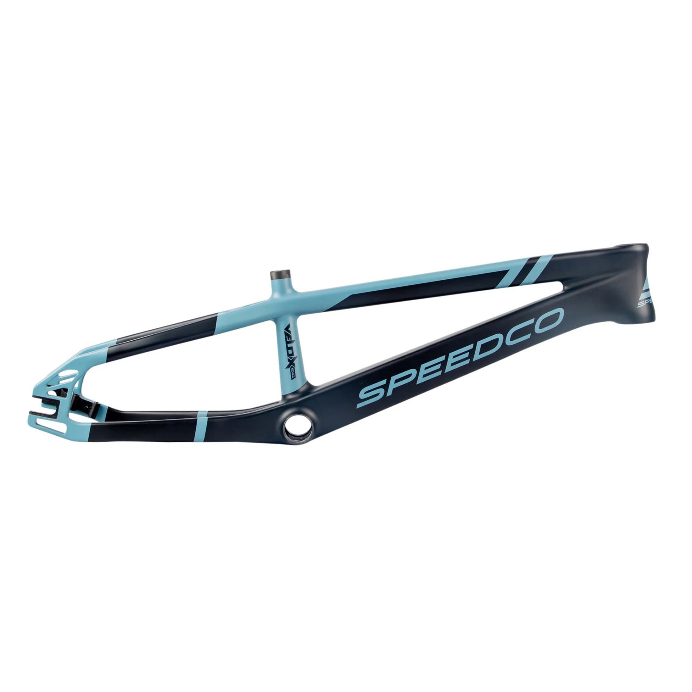 SpeedCo Velox Evo Carbon BMX Race Frame Matte Blue J R Bicycles