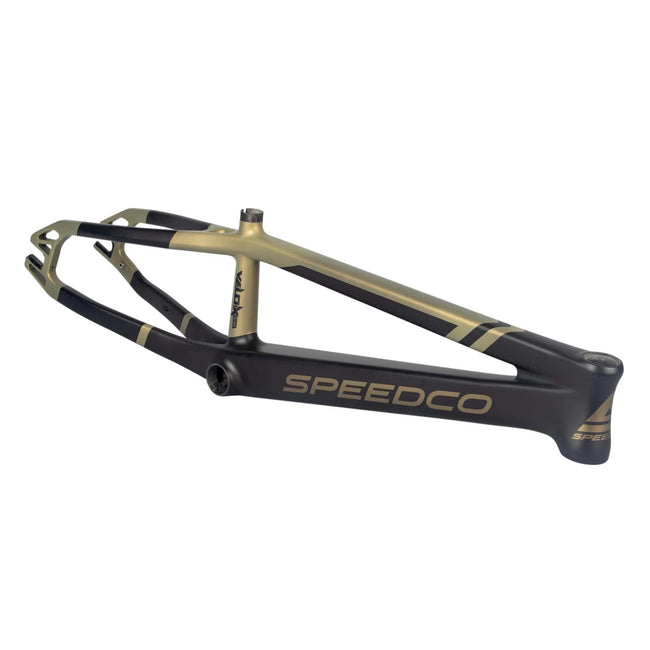 SpeedCo Velox Evo Carbon BMX Race Frame-Matte Gold - 1