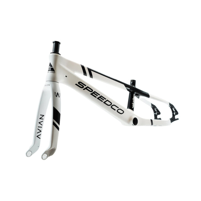Speedco Velox Evo Carbon BMX Race Frame-Semi Gloss White - 5