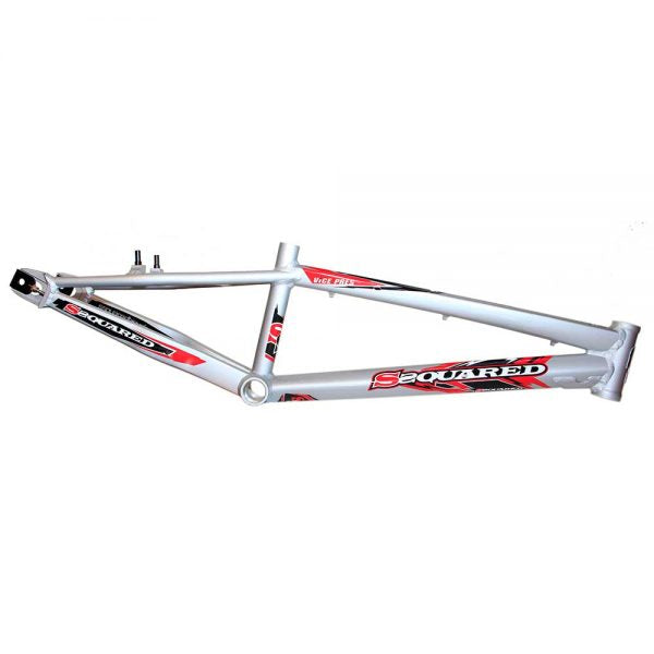 SSquared VP Alloy BMX Race Frame-Silver/Red - 1