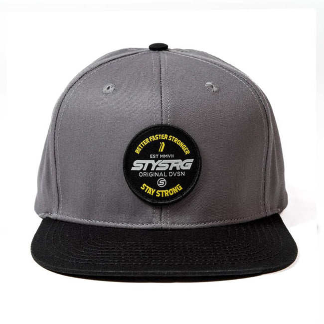 Stay Strong BFS Circle Patch SnapBack Hat-Grey/Black - 2