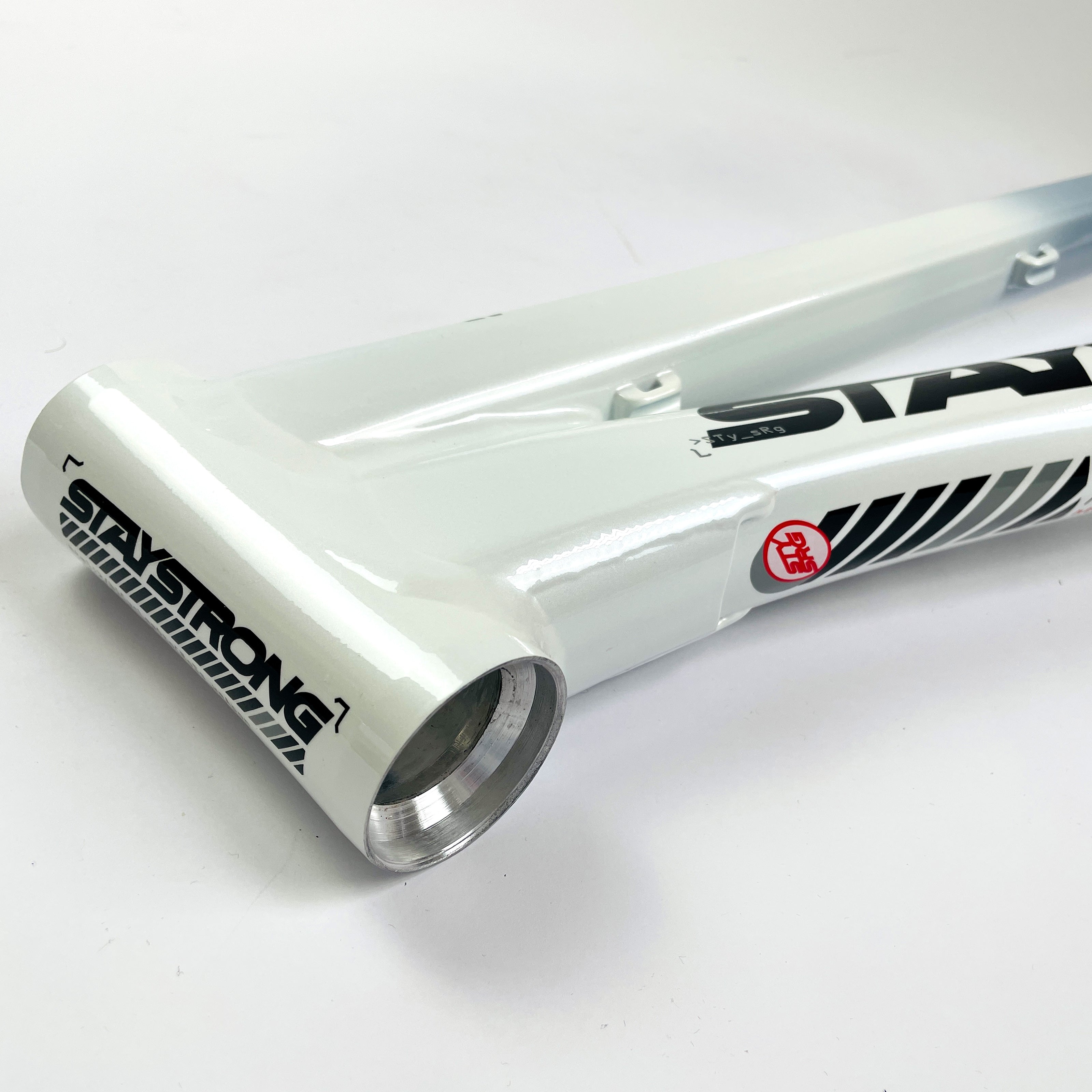 Stay Strong For Life V5 Alloy BMX Race Frame-White-Black