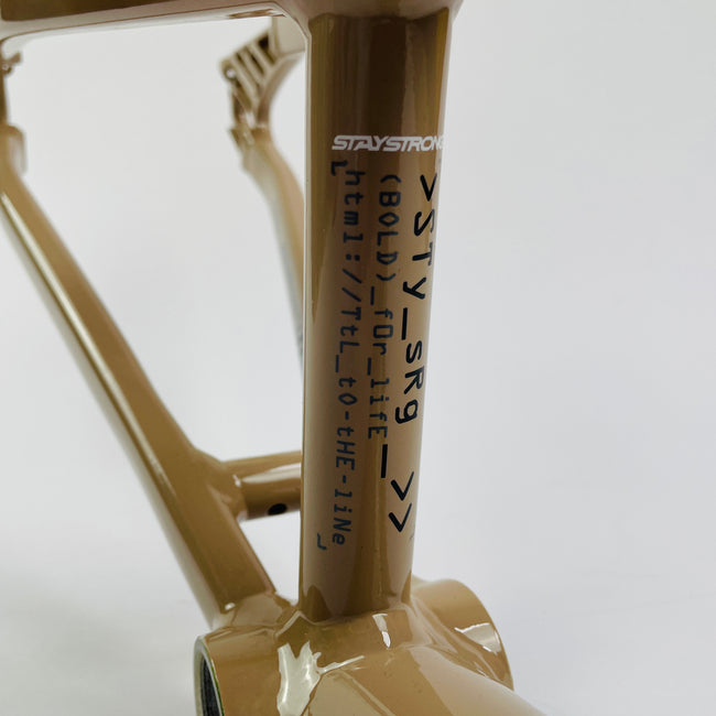 Stay Strong For Life V5 Disc Alloy BMX Race Frame-Black-Tan – J&R ...