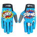 Stay Strong POW BMX Race Gloves-Teal - 1