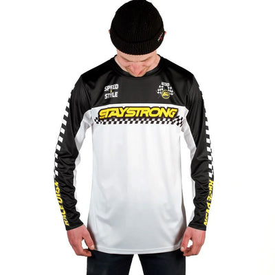 Stay Strong Speed & Style BMX Race Jersey-Black