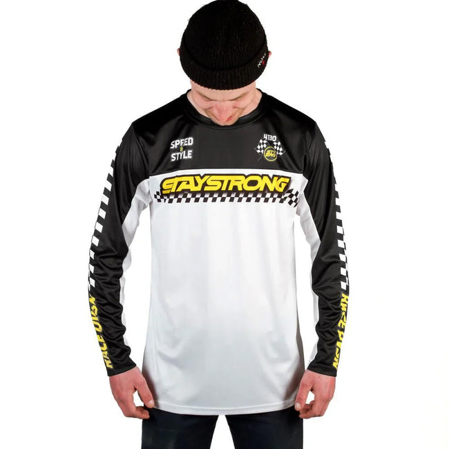 Stay Strong Speed &amp; Style BMX Race Jersey-Black - 1