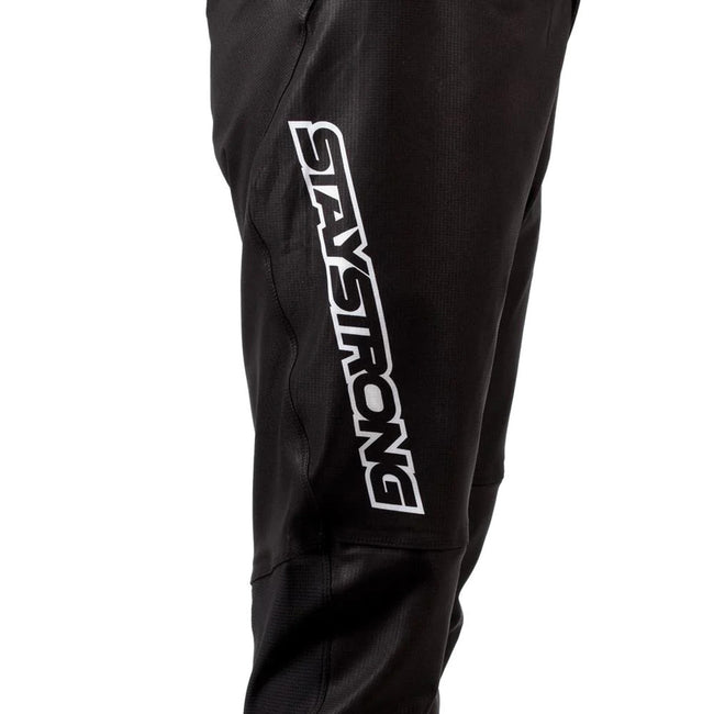 Stay Strong V3 BMX Race Pants-Black/White - 3