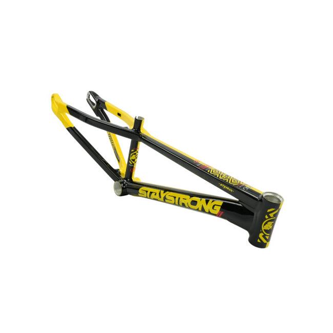 Stay Strong V5.1 Disc Alloy BMX Race Frame-Black/Yellow - 2