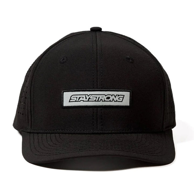 Stay Strong Word Patch Perf Hat-Black - 2