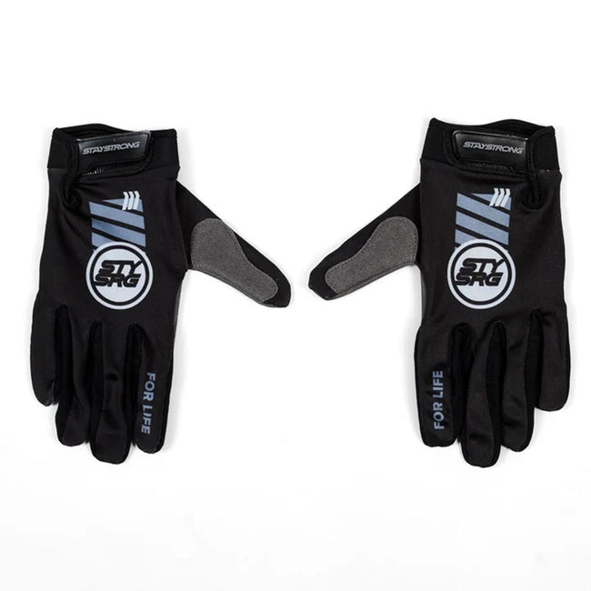 Stay Strong Youth Staple 4 BMX Race Gloves-Black - 4