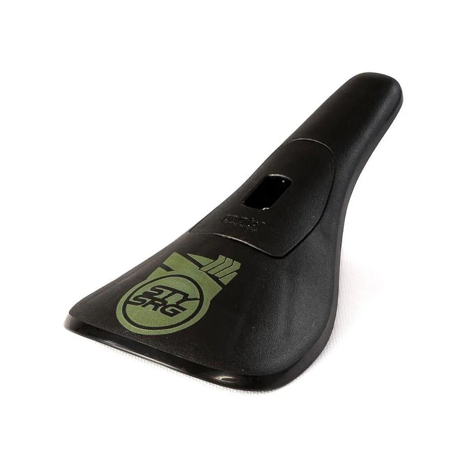 Stay Strong Fast Chevron Plastic Pivotal BMX Race Seat, Green