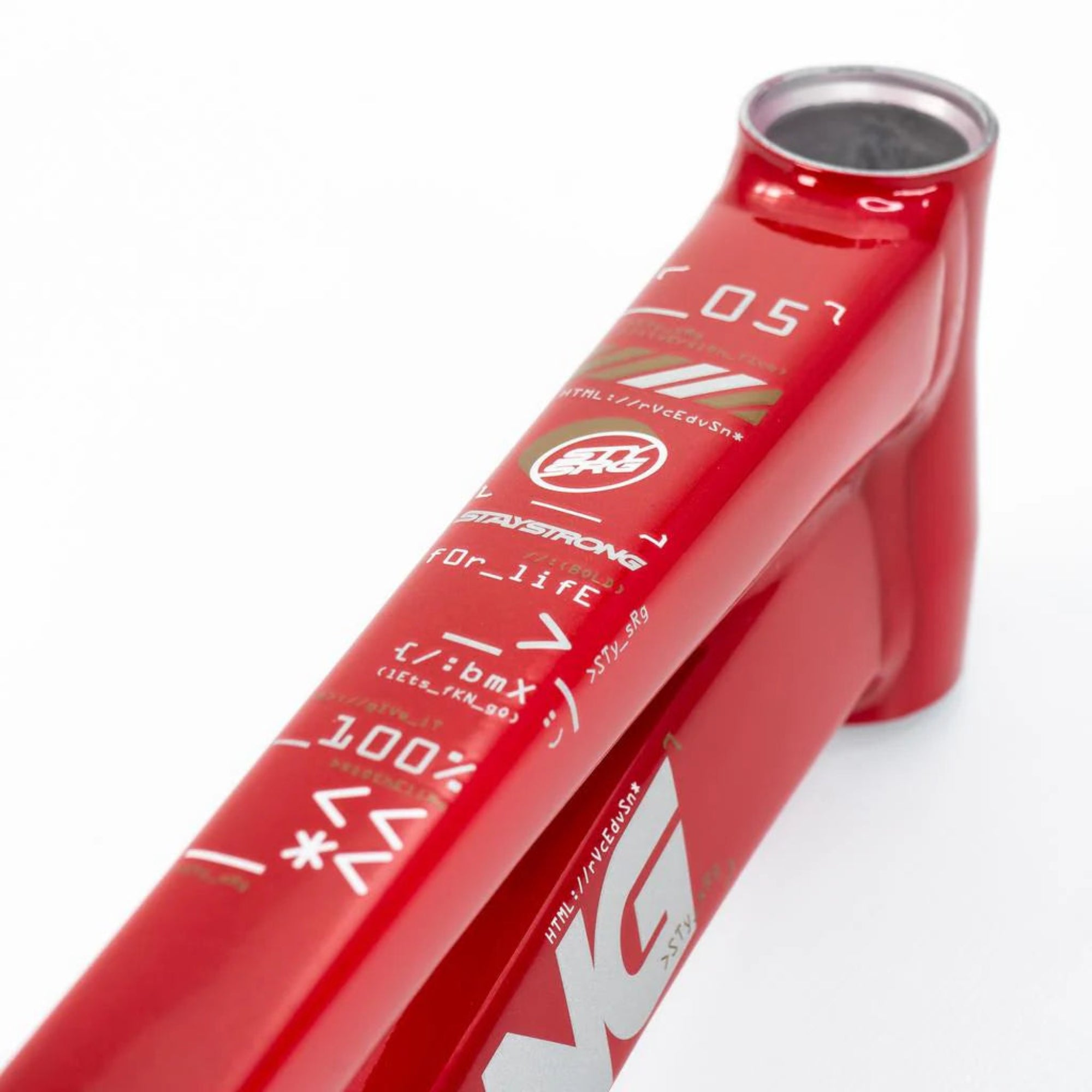 Stay Strong For Life V5 Disc Alloy BMX Race Frame-Red/Black – J&R
