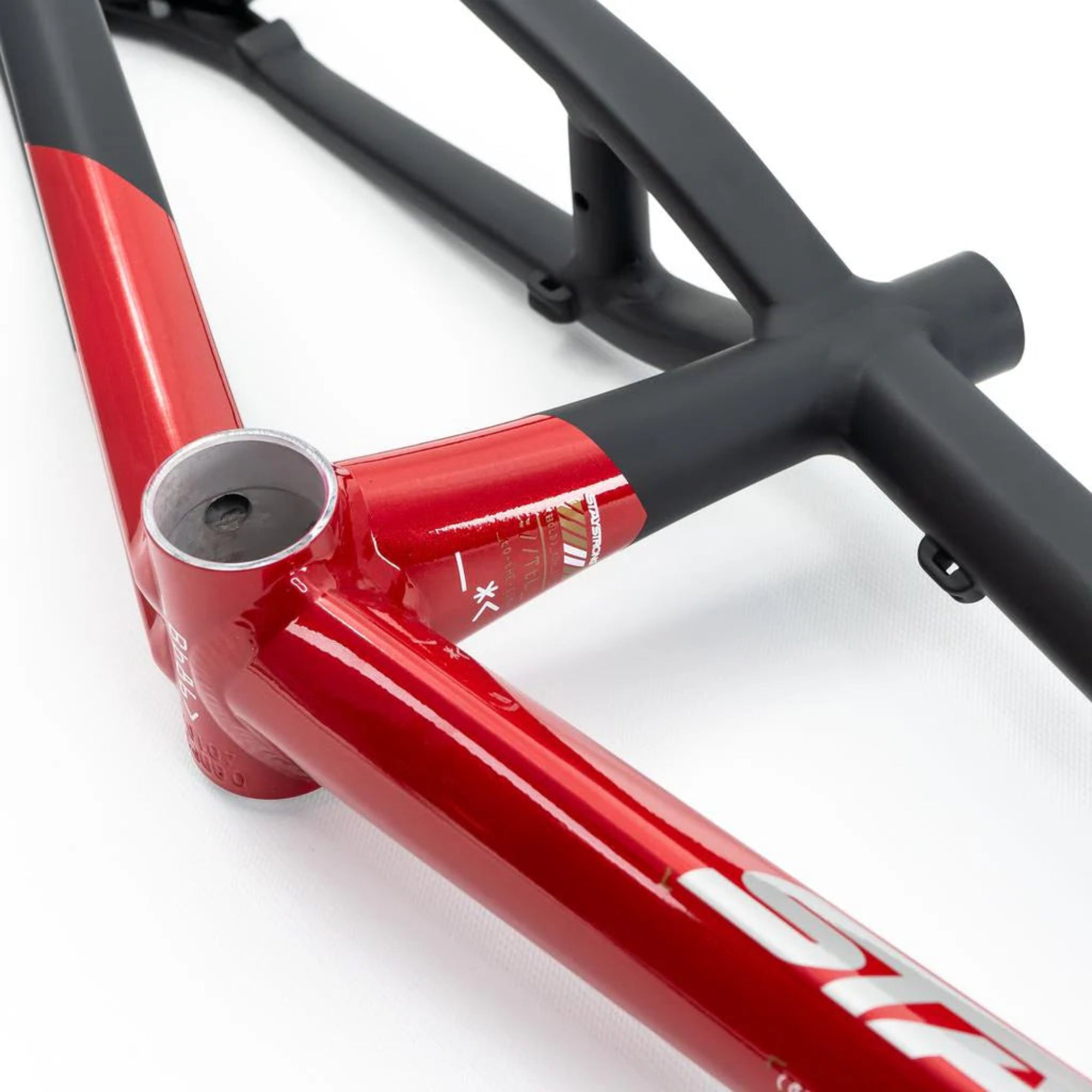 Stay Strong For Life V5 Disc Alloy BMX Race Frame-Red/Black