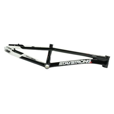 Stay Strong For Life V5.1 Disc Alloy BMX Race Frame-Black/White