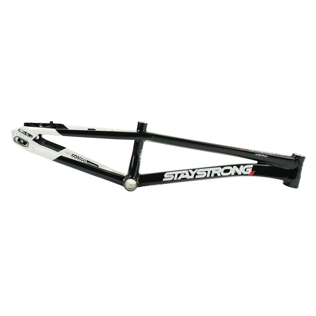 Stay Strong For Life V5.1 Disc Alloy BMX Race Frame-Black/White - 1