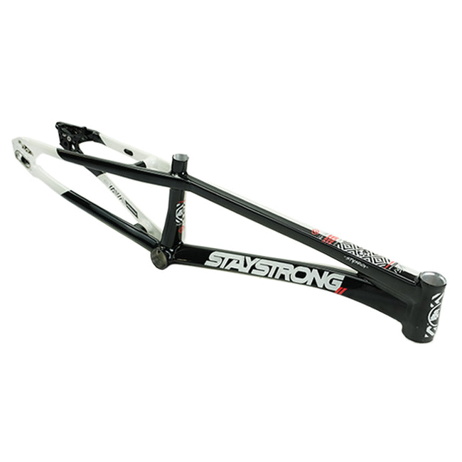 Stay Strong For Life V5.1 Disc Alloy BMX Race Frame-Black/White - 2