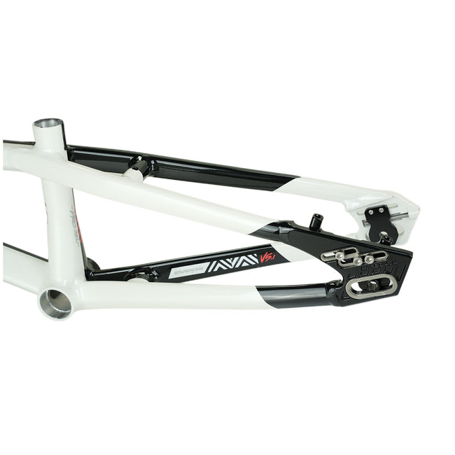 Stay Strong For Life V5.1 Disc Alloy BMX Race Frame-Black/White - 8