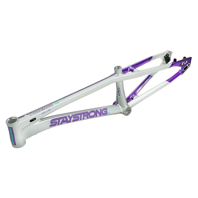 Stay Strong For Life V5.1 Disc Alloy BMX Race Frame-Purple/Silver - 5