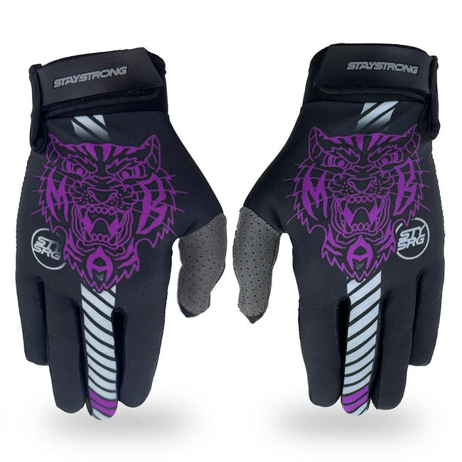 Stay Strong Youth MAB BMX Race Gloves-Black - 1