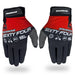 Stay Strong Youth Nic Long Captain BMX Race Gloves-Red/Black - 1