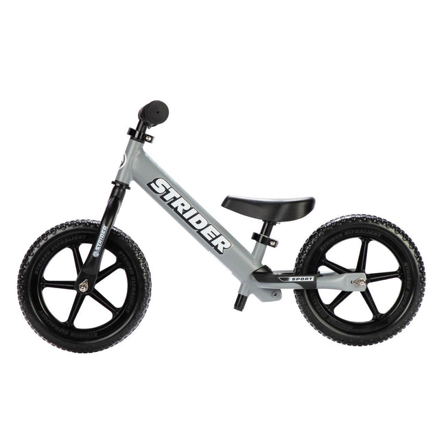 Strider Sport 12&quot; Balance Push Bike-Matte Gray - 1