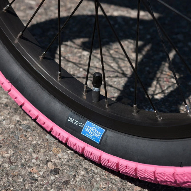 Sunday Blueprint 20.5&quot;TT BMX Freestyle Bike-Gloss Watermelon Green/Pink Tires - 10