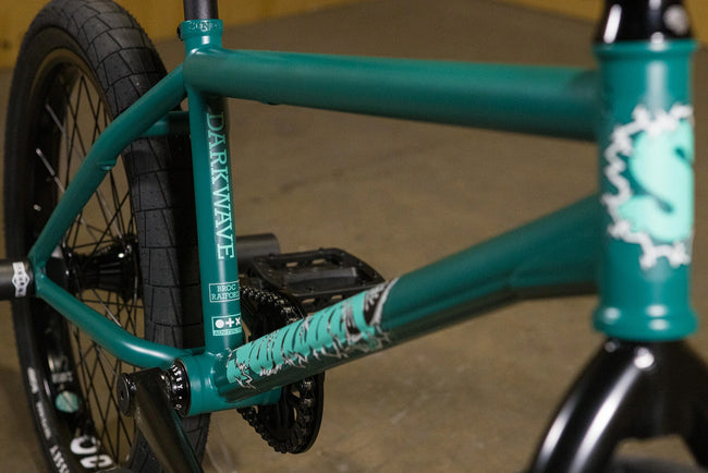 Sunday Darkwave Broc Raiford Authentic LHD 21"TT BMX Freestyle Bike-Matte Pine Green - 3