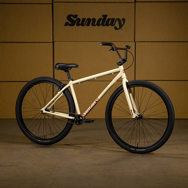 Sunday High-C 29" BMX Freestyle Bike 23.5"TT-Gloss Classic White - 1