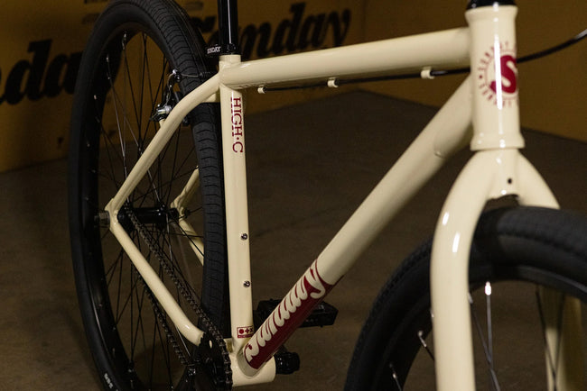 Sunday High-C 29" BMX Freestyle Bike 23.5"TT-Gloss Classic White - 3