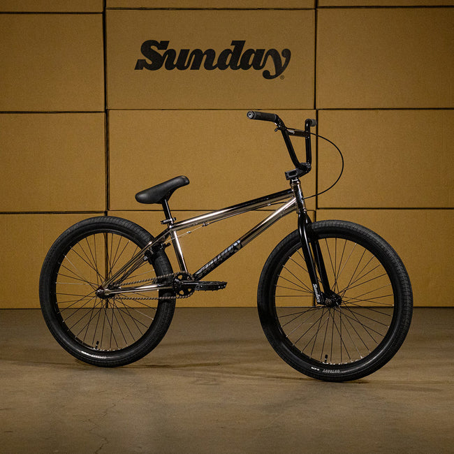 Sunday Model C 24" BMX Freestyle Bike 22"TT-Chrome - 1