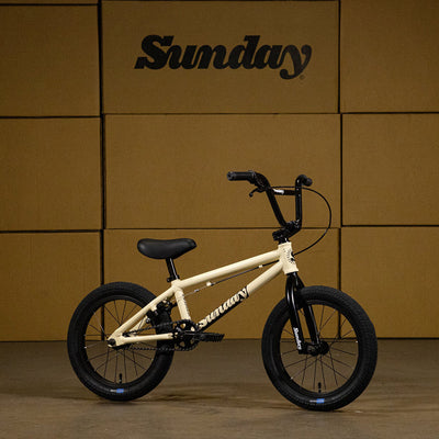 Sunday Primer 16" Alloy BMX Freestyle Bike-Gloss Classic White