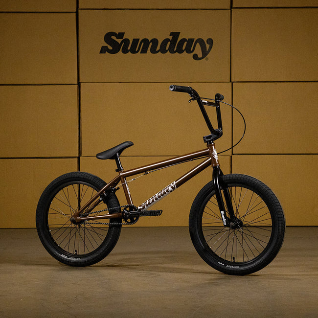 Sunday Primer 21"TT BMX Freestyle Bike-Matte Dark Brown - 1