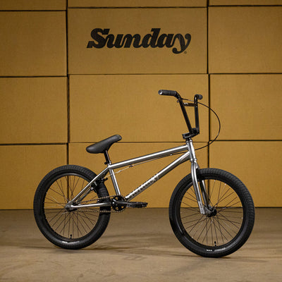 Sunday Scout 21"TT BMX Freestyle Bike-Gloss Metallic Dark Silver